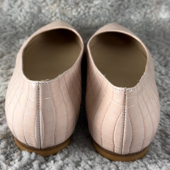 M Gemi Size 38EUR US7 Flats Slip On Pointed Toe Shoes Pink Casual Walking - Picture 4 of 8